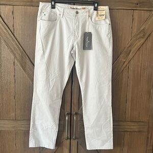 Tailor Vintage New Canaan Slim Fit Comfort Stretch Waist Pants Gray Sz 34x30 NWT